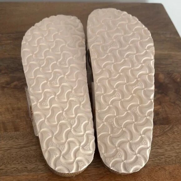 BIRKENSTOCK Siena Big Buckle Suede Washed Metalic Rose Gold Sandals 39 (8-8.5) - Picture 8 of 10